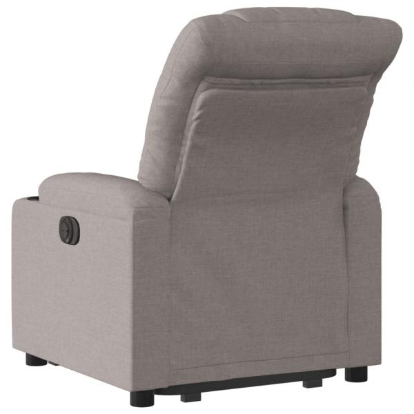 Relaxsessel mit Aufstehhilfe Elektrisch Taupe Stoff