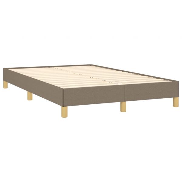 Boxspringbett mit Matratze Taupe 120x190 cm Stoff