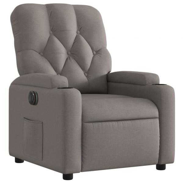 Relaxsessel Elektrisch Taupe Stoff