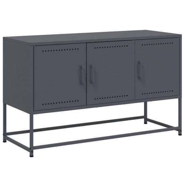 TV-Schrank Anthrazit 100,5x39x60,5 cm Stahl