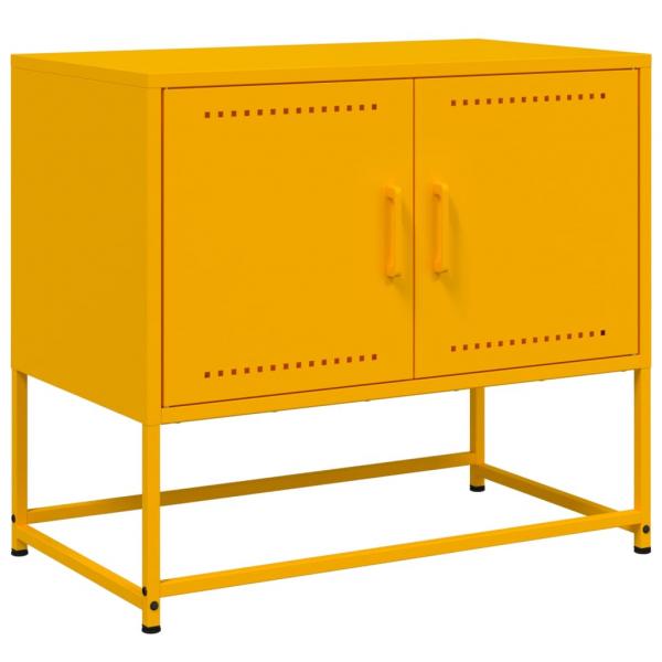 TV-Schrank Senfgelb 68,5x39x60,5 cm Stahl