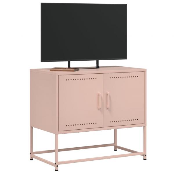 TV-Schrank Rosa 68,5x39x60,5 cm Stahl