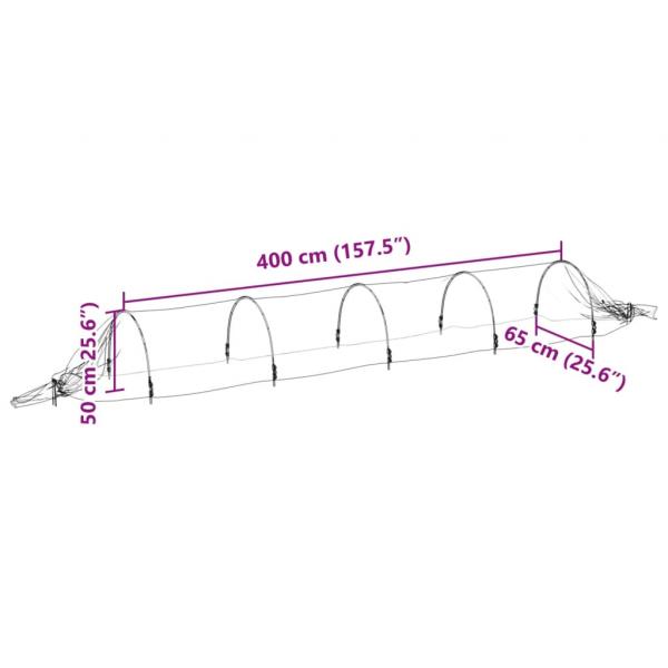 Netztunnel 4 Stk. 1,5x5 m Fiberglas und PP