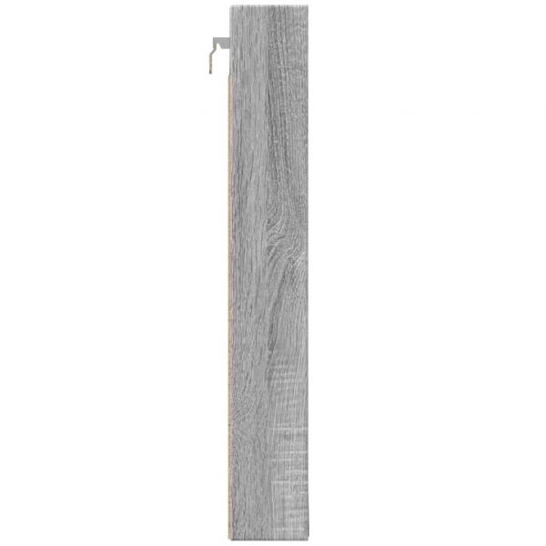 Vitrinenschrank Grau Sonoma 100x8,5x58 cm Holzwerkstoff