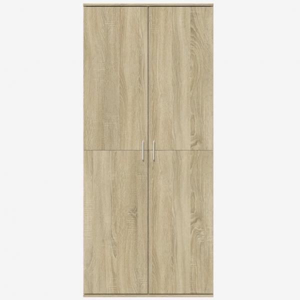 Highboard Sonoma-Eiche 80x35x180 cm Holzwerkstoff