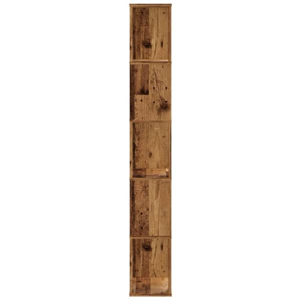 Bücherregal 5 Böden Altholz 45x23,5x162,5 cm Holzwerkstoff