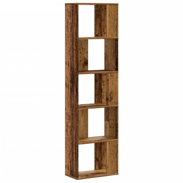 Bücherregal 5 Böden Altholz 45x23,5x162,5 cm Holzwerkstoff