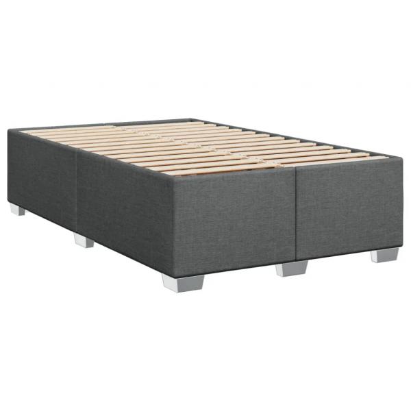 Boxspringbett mit Matratze Dunkelgrau 90x190 cm Stoff