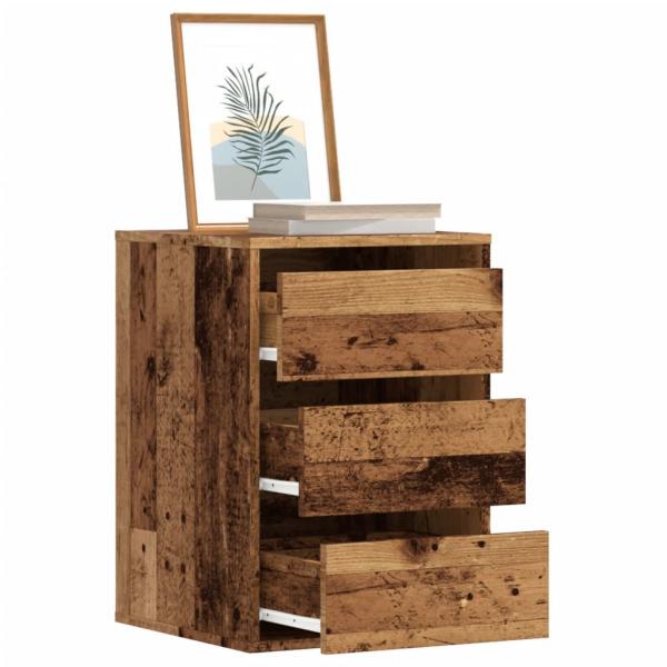 ARDEBO.de - Kommode Altholz-Optik 40x41x58 cm Holzwerkstoff