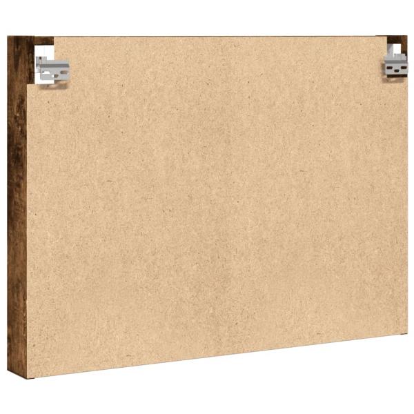 Vitrinenschrank Räuchereiche 80x8,5x58 cm Holzwerkstoff