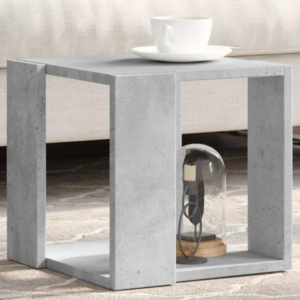 ARDEBO.de - Couchtisch Betongrau 32x32x30 cm Holzwerkstoff