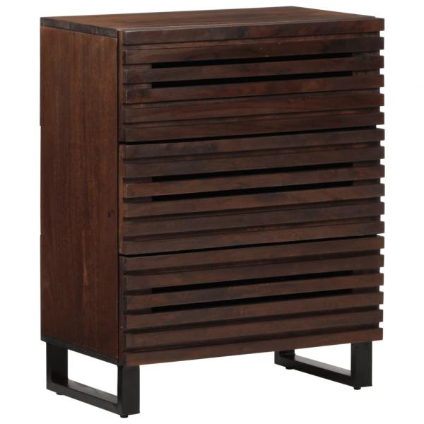 ARDEBO.de - Sideboard Braun 60x34x75 cm Massivholz Mango