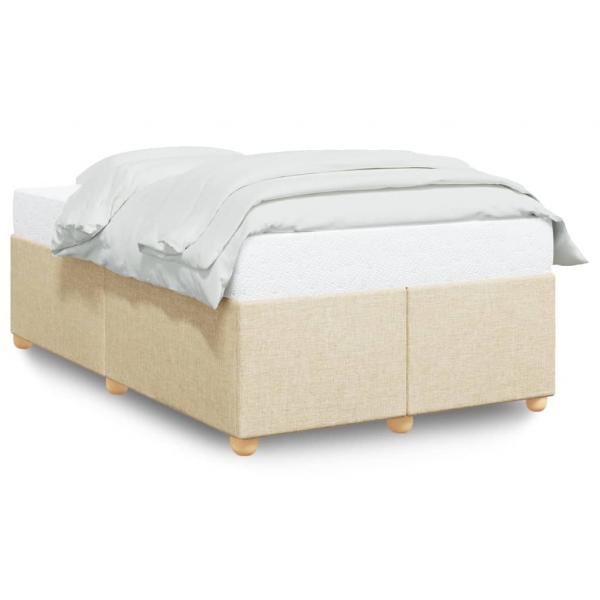 ARDEBO.de - Bettgestell Creme 120x190 cm Stoff