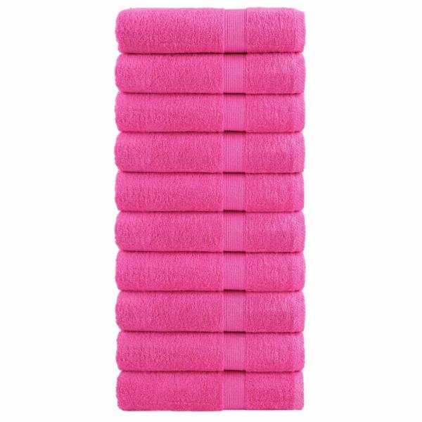 ARDEBO.de - Premium-Duschtücher SOLUND 10 Stk. Rosa 70x140 cm 600 g/m²