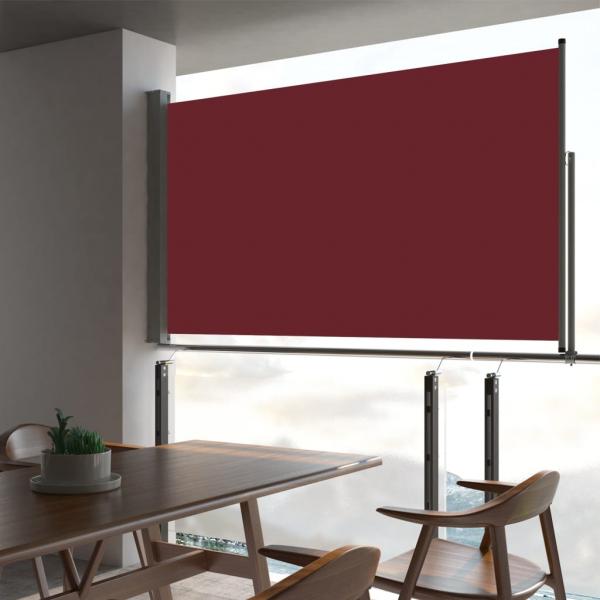 ARDEBO.de - Ausziehbare Seitenmarkise 140 x 300 cm Rot