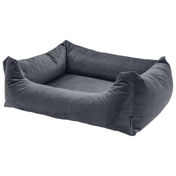 ARDEBO.de - Madison Hundebett Velvet 80x67x22 cm Grau