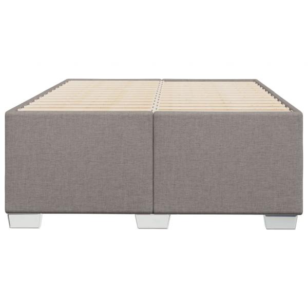 Bettgestell ohne Matratze Taupe 120x200 cm Stoff