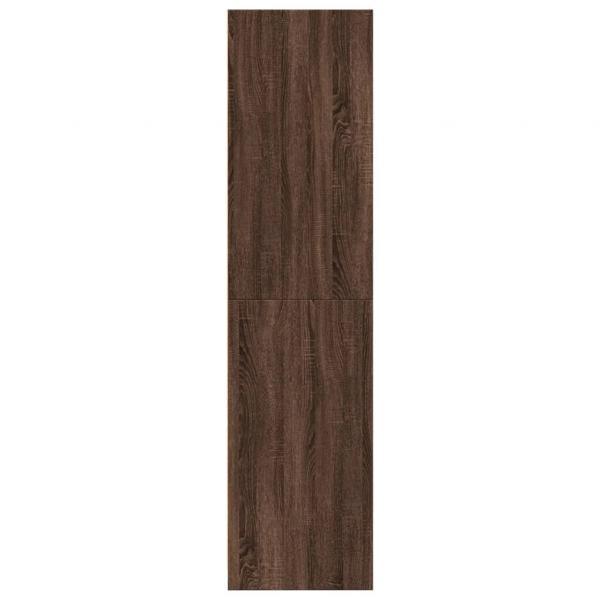 Kleiderschrank Braun Eichen-Optik 80x50x200 cm Holzwerkstoff