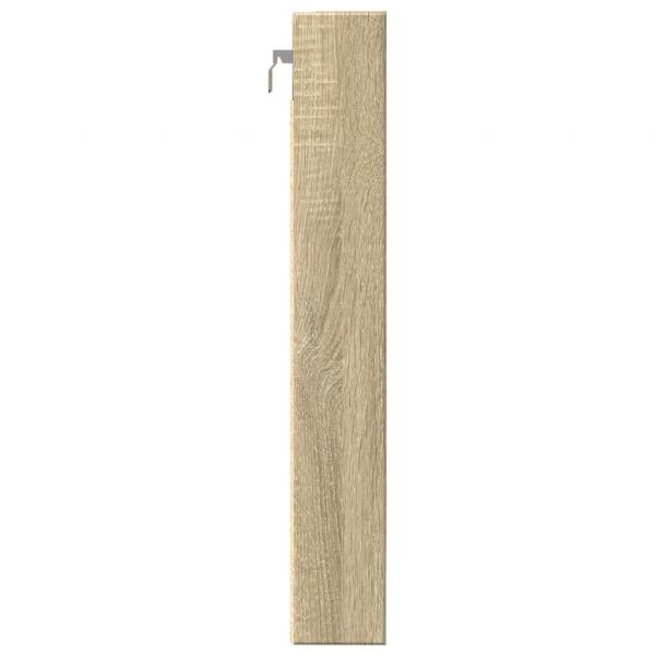 Vitrinenschrank Sonoma-Eiche 80x8,5x58 cm Holzwerkstoff