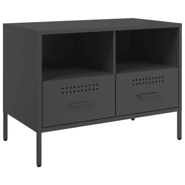 TV-Schrank Schwarz 68x39x50,5 cm Stahl