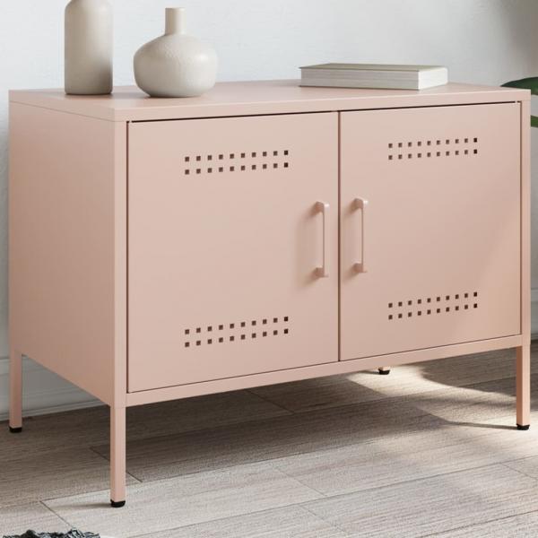 ARDEBO.de - TV-Schrank Rosa 68x39x50,5 cm Stahl