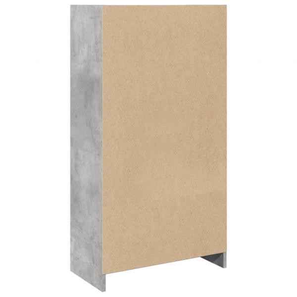 Bücherregal Betongrau 57x28,5x107,5 cm Holzwerkstoff