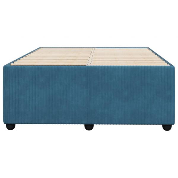 Bettgestell Blau 120x190 cm Samt