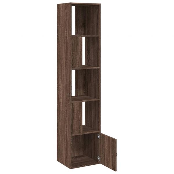 Bücherregal Braun Eichen-Optik 40x36x189 cm Holzwerkstoff