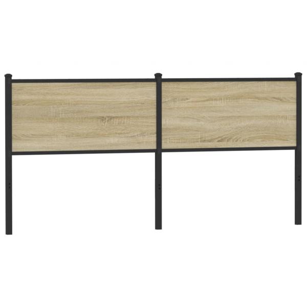 ARDEBO.de - Kopfteil Sonoma-Eiche 160 cm Holzwerkstoff und Stahl