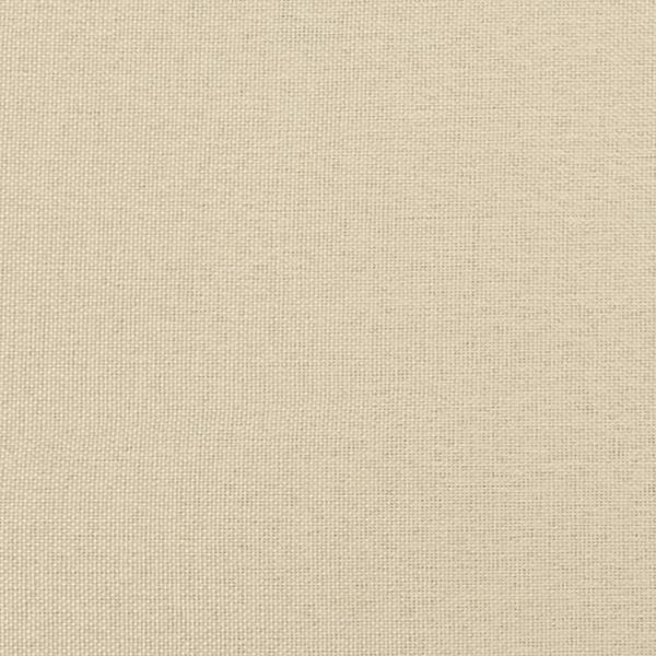 Bettgestell ohne Matratze Creme 120x200 cm Stoff