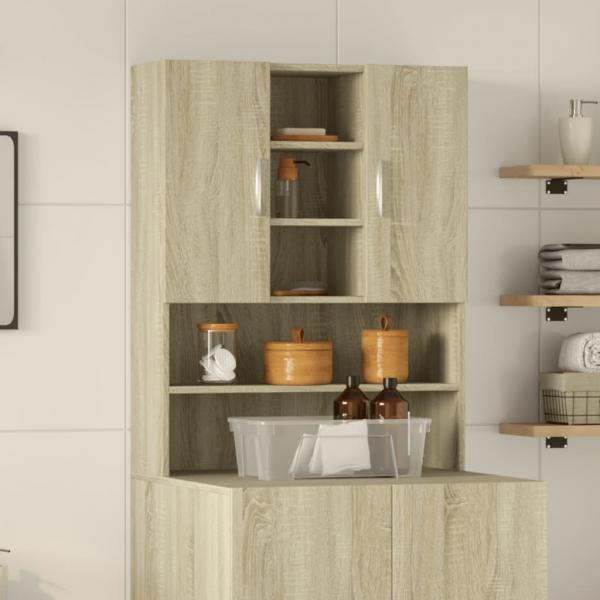 ARDEBO.de - Waschmaschinenschrank Sonoma-Eiche 70,5x24x90 cm