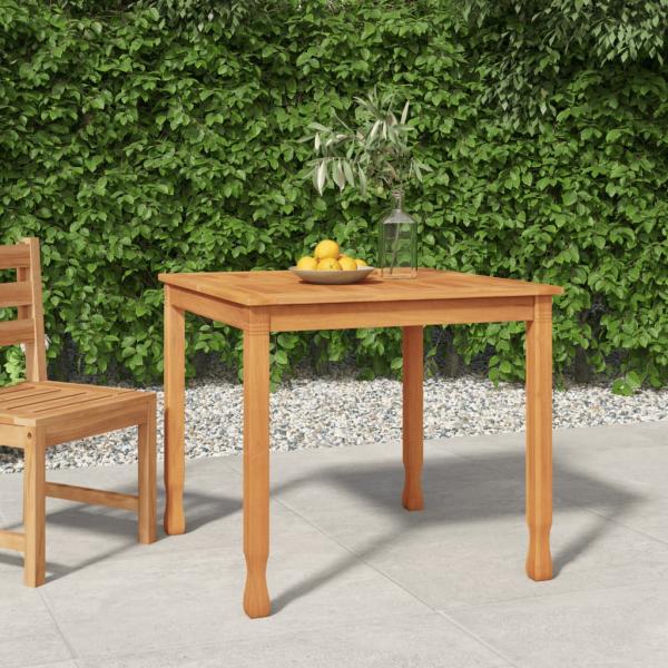 ARDEBO.de - Garten-Esstisch 85x85x75 cm Massivholz Teak