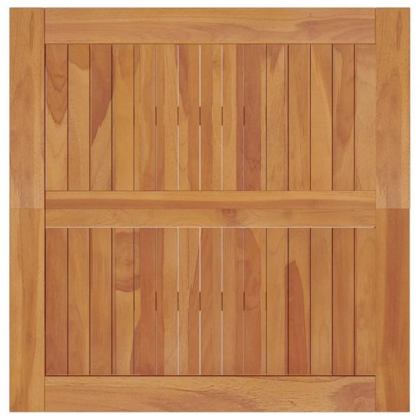 Garten-Esstisch 85x85x75 cm Massivholz Teak