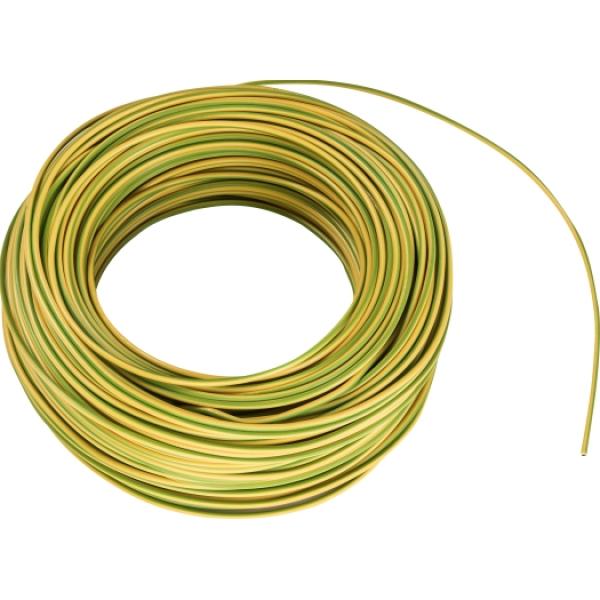 ARDEBO.de - Aderltg H07V-K 25,0 grün-gelb flexibel,50m Ring,RAL6018/1021