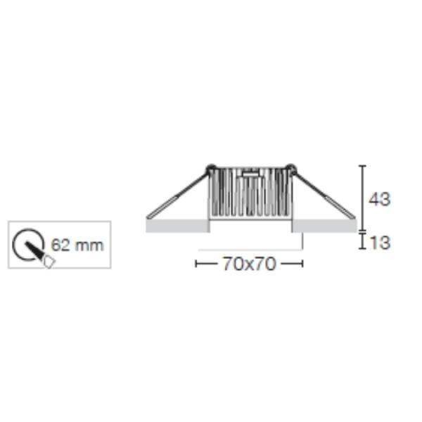 The Light Group GF Design Owi weiß 9W, 36°, 2700K, CRI>90