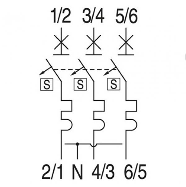 GE / AEG HSA, 32A 3-p., E-Char. AEG inkl. Sammelschienenadapter