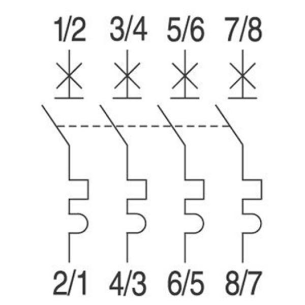 GE / AEG PV-LSS 4-pol., 20A, B-Char. GE 1000V, EP104UC, B 20, 4 TE