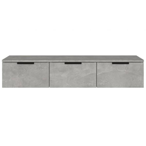 Wandschrank Betongrau 102x30x20 cm Holzwerkstoff