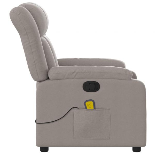 Massagesessel Taupe Stoff