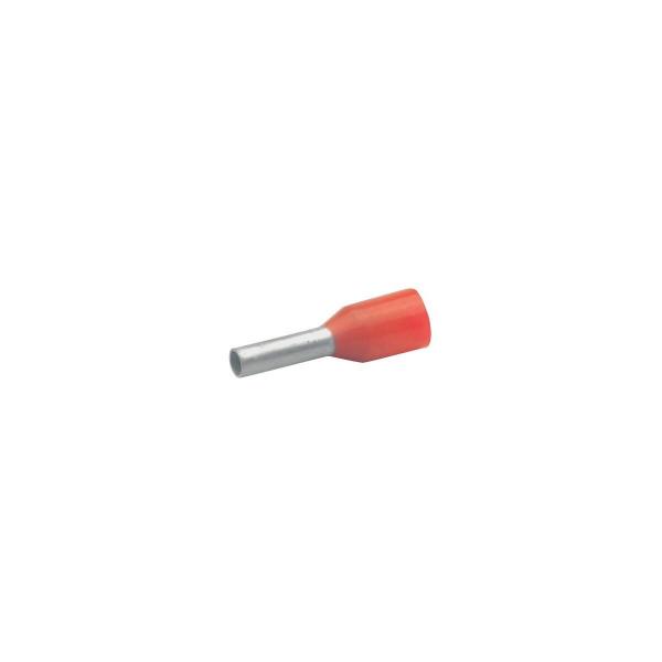 ARDEBO.de Klauke 1718 Isolierte Aderendhülsen nach DIN mit Easy Entry, Farbcode 2, 1mm², 8mm, rot, 1000 Stück