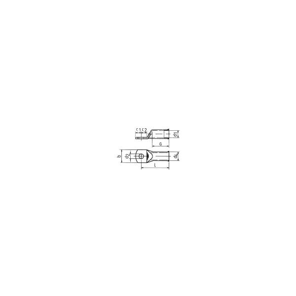 Klauke 707F10 Rohrkabelschuhe, Cu, F-Reihe, 70mm², M10