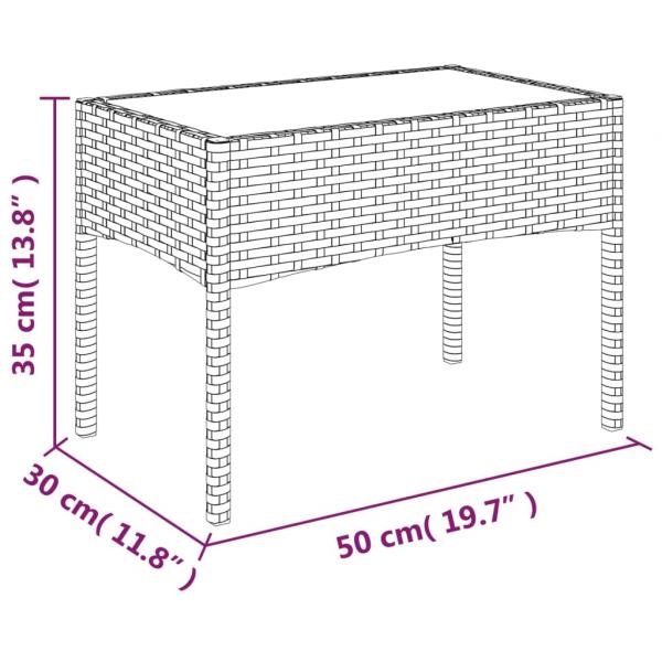 4-tlg. Garten-Lounge-Set mit Kissen Grau Poly Rattan