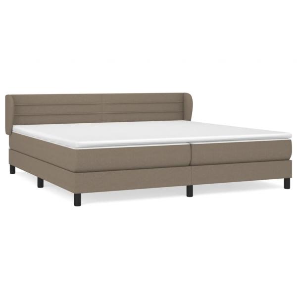 Boxspringbett mit Matratze Taupe 200x200 cm Stoff