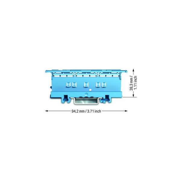 Wago Befestigungsadapter Serie 221 - 6 mm², zur Montage auf TS 35, 50 Stück (221-510/000-006)