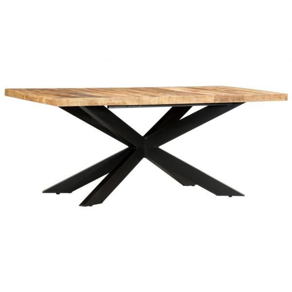 ARDEBO.de - Esstisch 180 x 90 x 76 cm Raues Mango-Massivholz