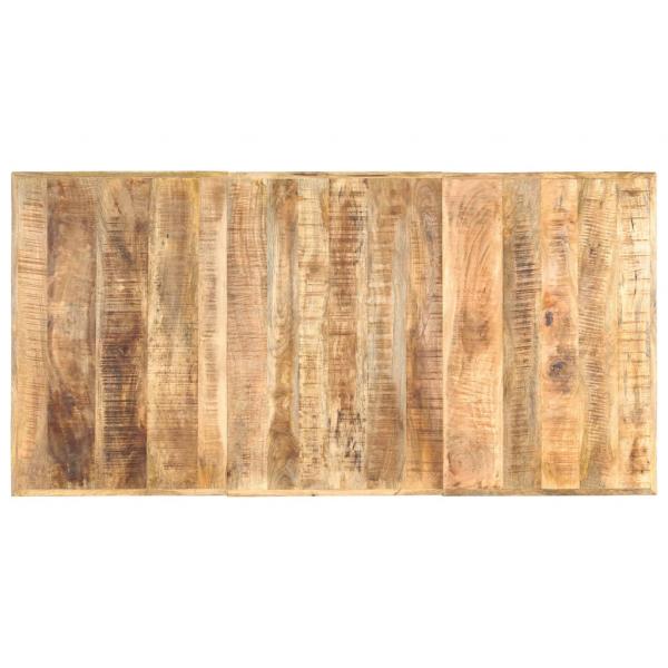 Esstisch 180 x 90 x 76 cm Raues Mango-Massivholz