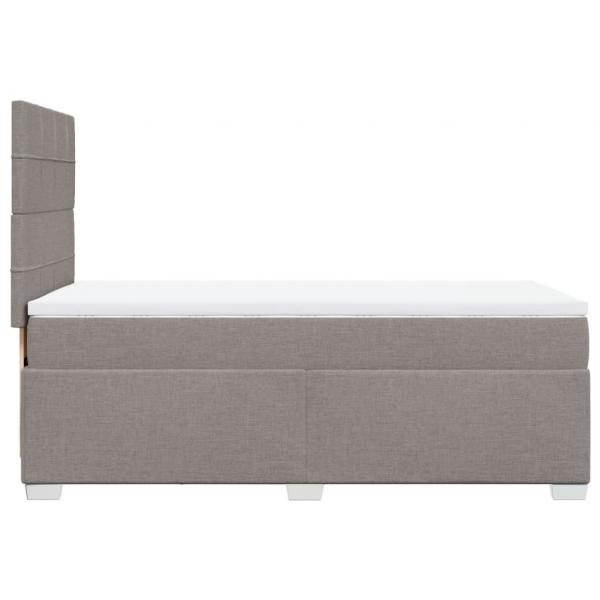 Boxspringbett mit Matratze Taupe 90x190 cm Stoff