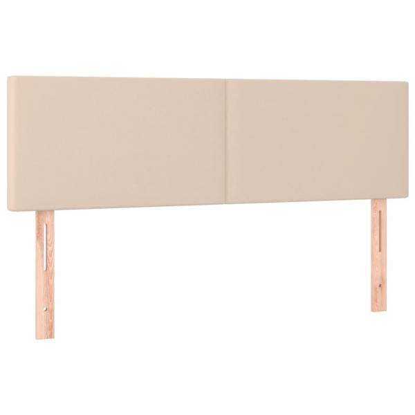 Boxspringbett Matratze Cappuccino-Braun 140x190cm Kunstleder