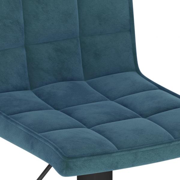 Barhocker Blau Samt