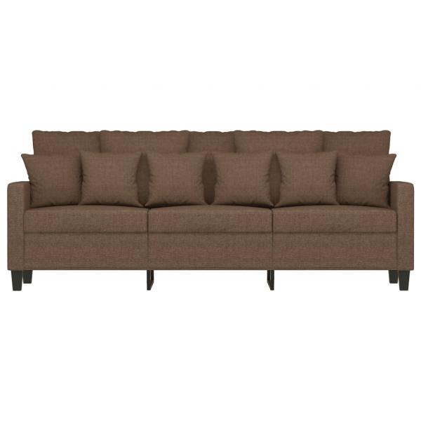 3-Sitzer-Sofa Braun 180 cm Stoff